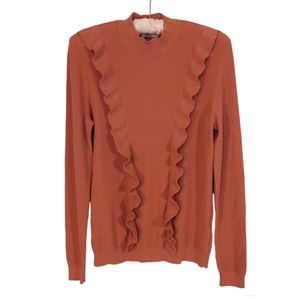 NWOT | Only Mock Neck Ruffle Sweater Top | US M